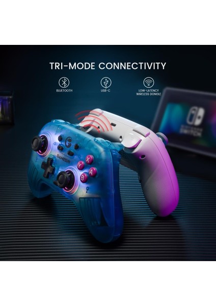 Pmstore Gamesir Nova Wireless Switch Pro Controller Switch/lite/oled Için, Hall Efektli Joysticks, R fırsatları