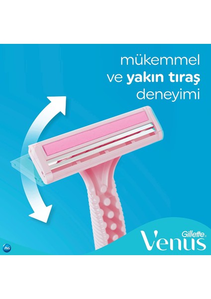Pmstore Gillette Venus Simply Venus 2 Basic Kullan At Kadın Tıraş Bıçağı 5 Adet indirimleri