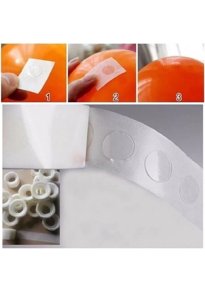 Sticker Damla Model Çift Taraflı Yapışkan Balon Yapıştırıcısı modelleri