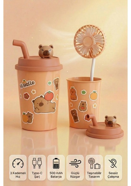 Bardak Model Mini Ayıcıklı Fan fiyatları
