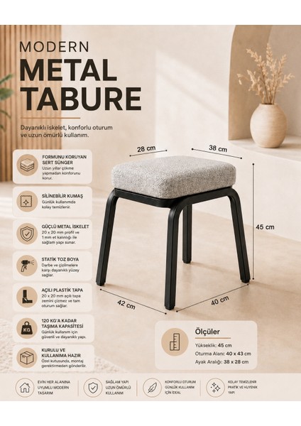 Metal Tabure -4 Adet modelleri