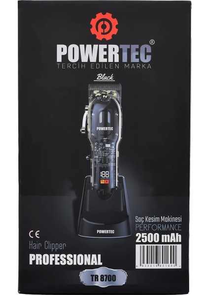 TR-8700 Saç Sakal Tıraş Makinesi (Black)