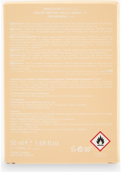 Parfüm Vanilla Sky 50 ml modelleri