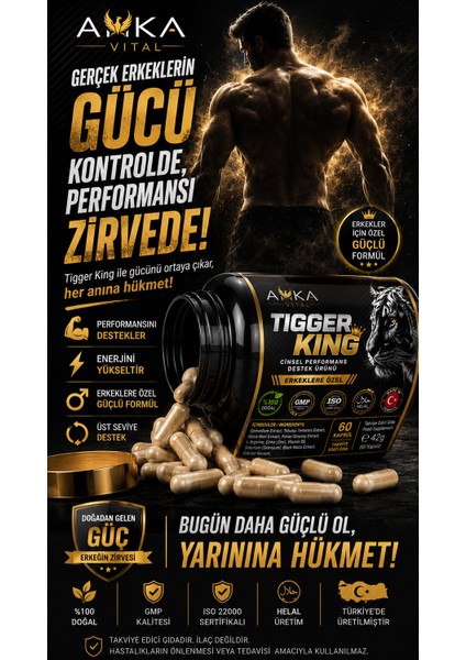 Tiger Plus Tribulus & Ginseng Karışımlı 60 Bitkisel Kapsül modelleri