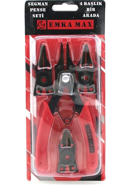 Segman Pense Seti - 4 Başlıklı - Değiştirilebilir Başlıklar fiyatları