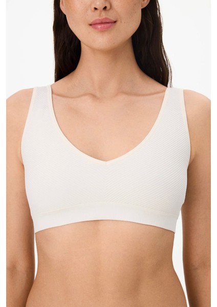 Ekru Çıkarılabilir Pedli Dikişsiz Bralet fiyatları