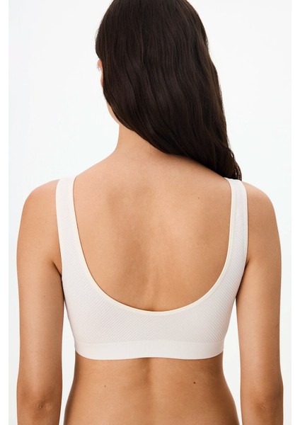 Ekru Çıkarılabilir Pedli Dikişsiz Bralet modelleri