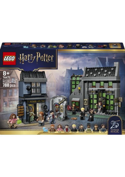 LEGO ® Harry Potter™ Knockturn Yolu Büyücü Mağazaları 76471 - 8 Yaş ve Üzeri için Minifigür İçeren Oyuncak Yapım Seti (788 Parça)