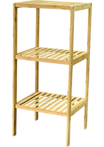 Çok Amaçlı Raf - Organizer 3 Katlı Ahşap - Bambu 36X32X80CM (5297) modelleri