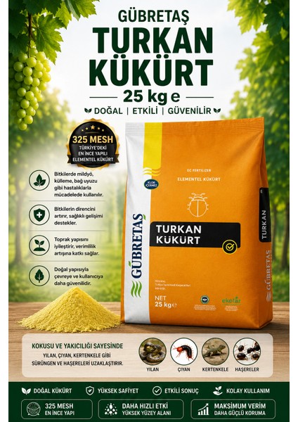 Turkan Kükürt 25KG fiyatları