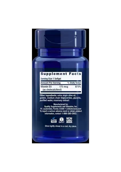 Vitamin D3 - 175 Mcg ( 7000 Iu ) 60 Softgels fiyatları