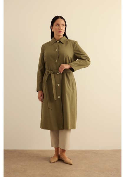Haki Cotton Trençkot indirimleri
