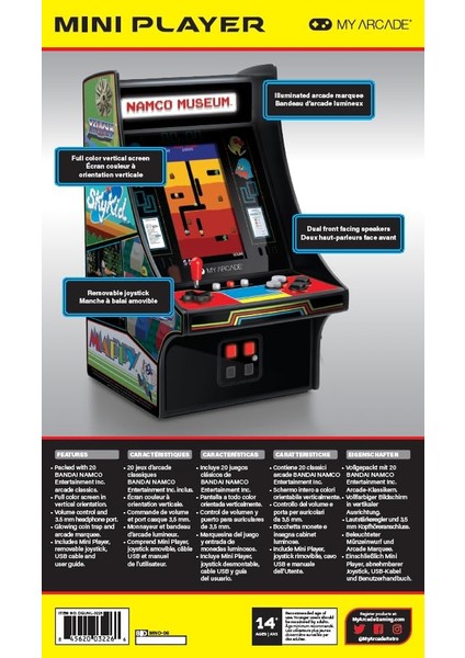 25CM Namco Retro Konsol 20 Oyun