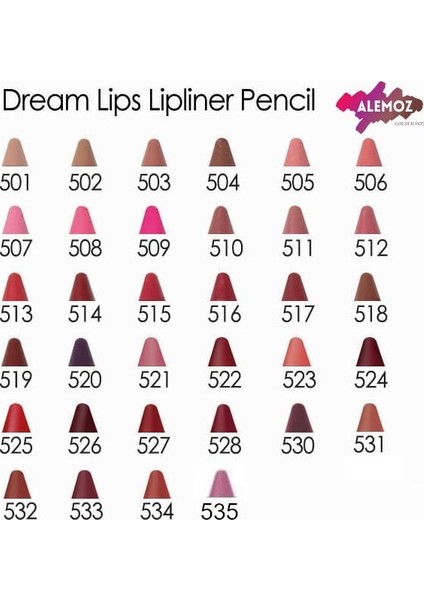 Dream Lips No: 518 Dudak Kalemi Mat & Yoğun Pigmentli Yumuşak Özellikler modelleri