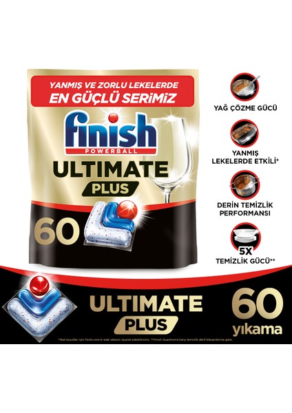 Ultimate Plus 60 Kapsül Bulaşık Makinesi Deterjanı Tableti (1 x 60 Kapsül) fiyatları