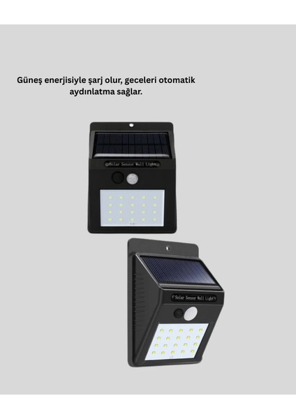 Solar Enerjili 20 LED Hareket Sensörlü Duvar Lambası fiyatları