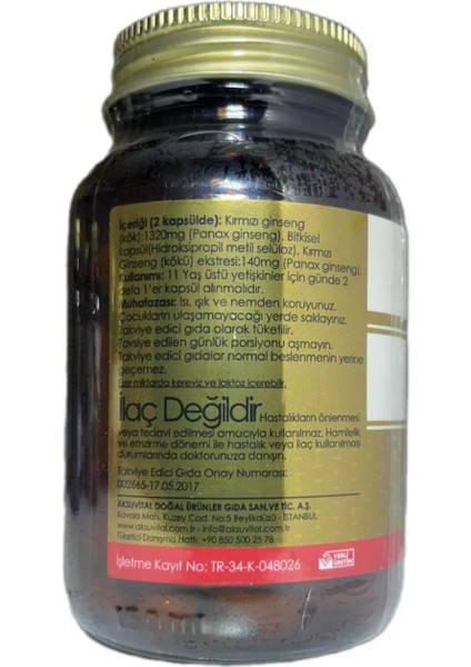 Kırmızı Ginseng 60 Kapsül (2 Adet) fırsatları
