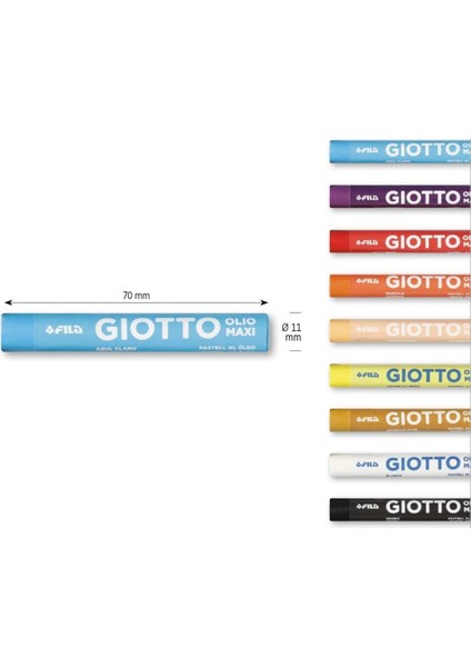 Giotto Olio Silindir 24LÜ Yağlı Pastel Boya modelleri