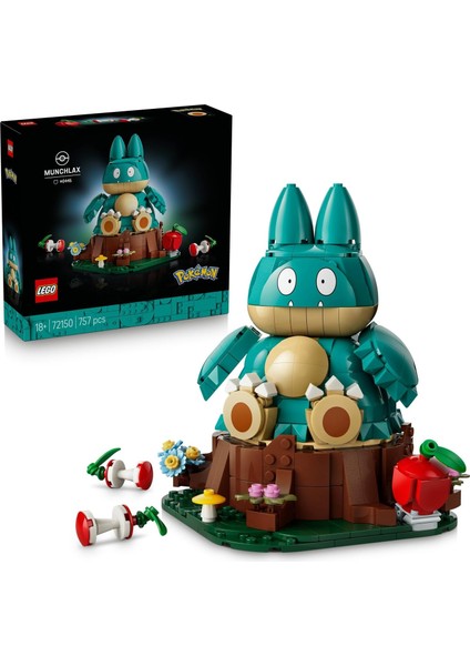 LEGO Pokémon Munchlax 72150 | Yetişkinler Için Aksesuarlar Içeren Koleksiyonluk Model Yapım Seti, Do