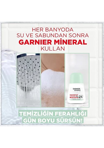 Garnier 3'lü Mineral Magnezyum Ultra Kuru Roll-On Deodorant Seti fırsatları