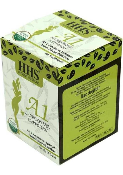 A1 L-Carnitine Lepidium Bitkisel 30 Kapsül modelleri
