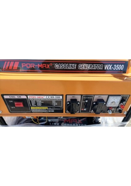 Pormax Benzinli Jeneratör MX-3500 modelleri