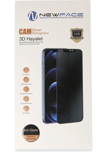 Apple Iphone 16 Plus 3D Antistatik Hayalet Cam Ekran Koruyucu fiyatları