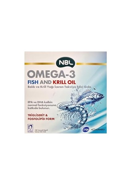 Nbl Omega3 Fish/krill Oil Teg 50 Kapsül Gıda Takviyesi modelleri