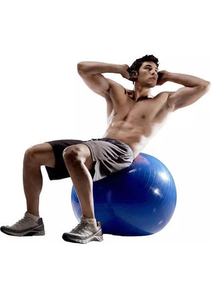 Pilates Topu Gri- Pompa Hediyeli 65 cm fiyatları