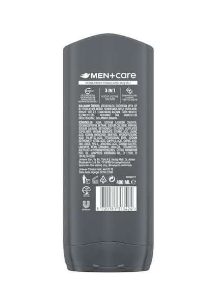 Dove Men Care Extra Fresh Duş Jeli 400 Mililitre modelleri
