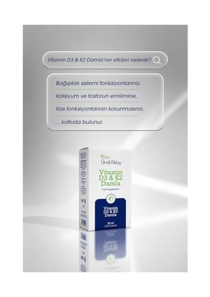D3 K2 Vitamin Damlası - 400 Damla fırsatları