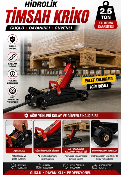 2 Ton Timsah Kriko Yüksek Kalite Metal Döküm Malzeme ile Tüm Araçlar için Uygun modelleri