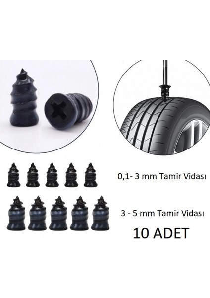 Lastik Tamir Kiti Kauçuk Vida Seti modelleri