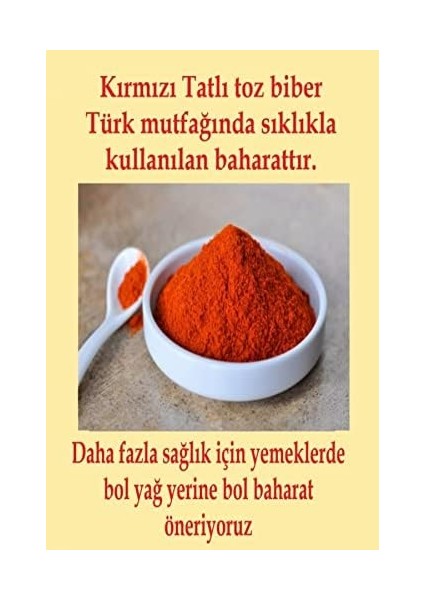 Tatlı Toz Kırmızı Biber 1000 gr - 1 kg fiyatları