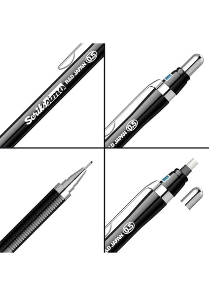 Scrikss Office Simo Mekanik Kurşun Kalem Siyah 0.5 mm modelleri
