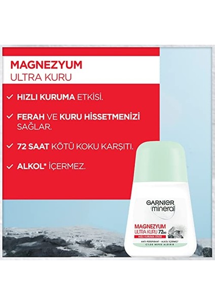 Garnier Mineral Magnezyum Ultra Kuru Roll-On Deodorant indirimleri