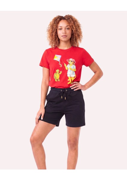 Metal Logo Detaylı Slim Fit Kadın Şort Bermuda modelleri