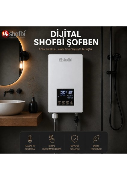 Shofbi Akıllı Şofben Sh-3s Gümüş fiyatları