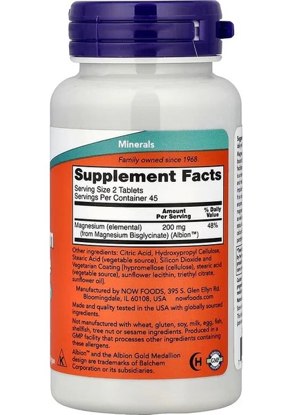 Magnesium Glycinate 90 Tablets modelleri