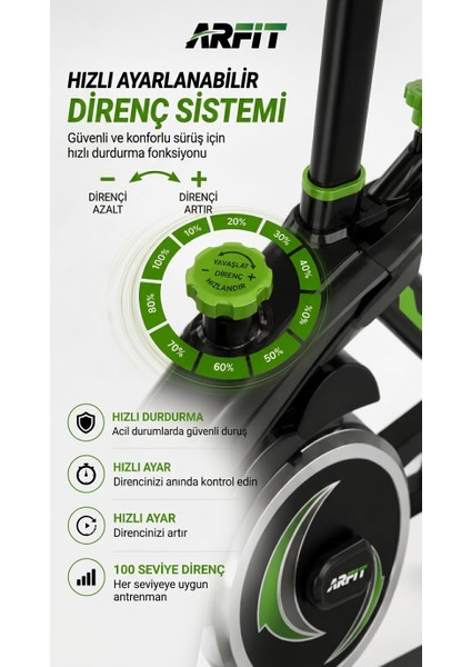 Kondisyon Bisikleti Spor Koşu Egzersiz Bisikleti Spin Bike Dikey Ev Bisikleti fırsatları
