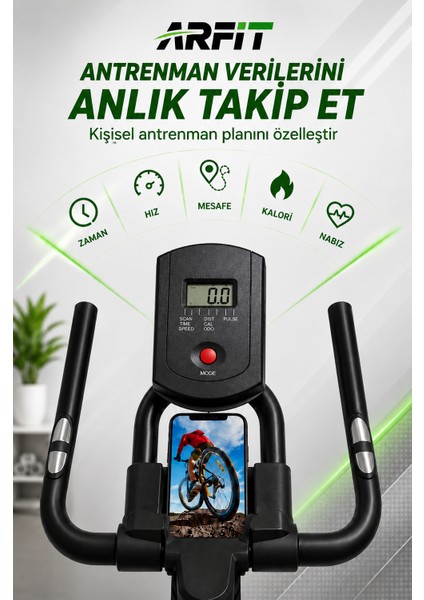 Kondisyon Bisikleti Spor Koşu Egzersiz Bisikleti Spin Bike Dikey Ev Bisikleti