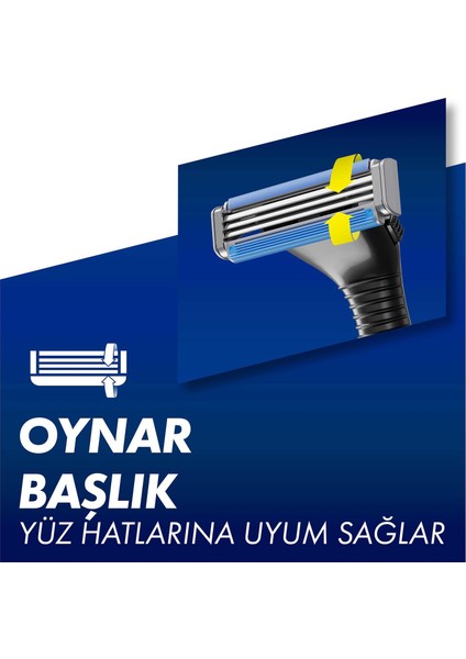 Gillette Sensor3 Tıraş Makinesi Plus 6 Bıçak indirimleri