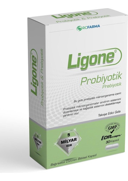 Ligone Probiyotik 30 Kapsül Aromasız Renkli fiyatları