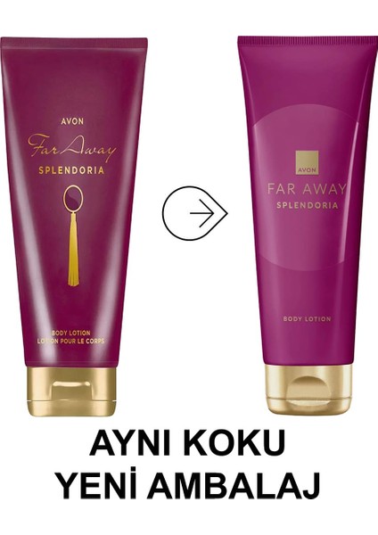 Avon Far Away Splendoria Vücut Losyonu 125 Ml. Üçlü Set fırsatları