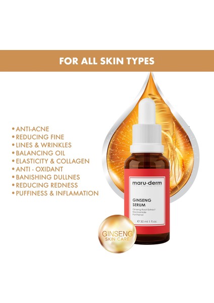 Maru.derm Ginseng Cilt Yenileyici Serum 30 ml modelleri