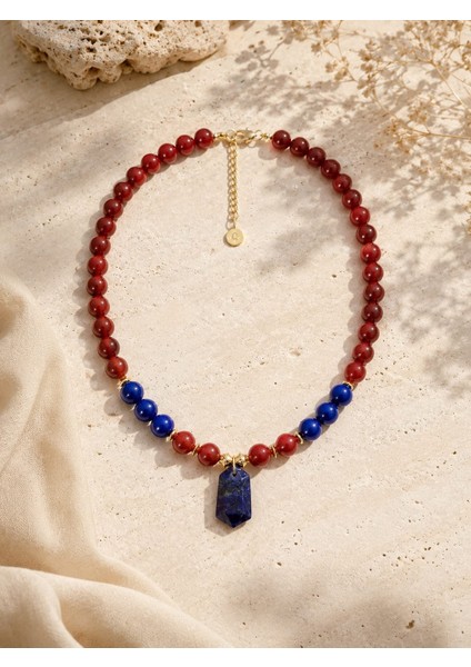 Asya Lapis Lazuli Taşlı Kolye modelleri