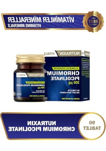 Krom Picolinate 200 Mcg 90 Tablet Takviye Edici Gıda modelleri