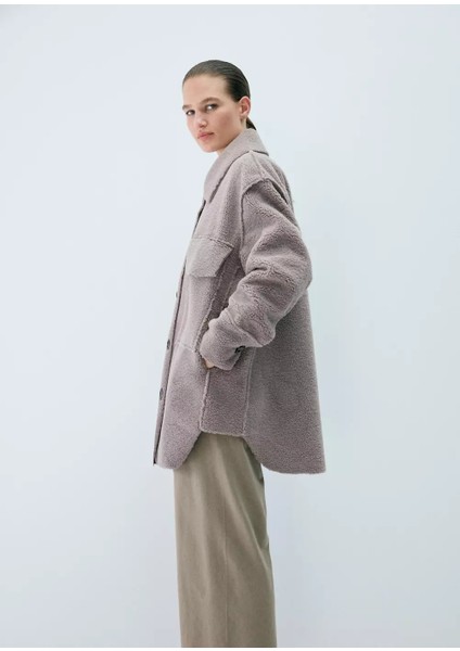 Oversize Kürklü Sabahlık