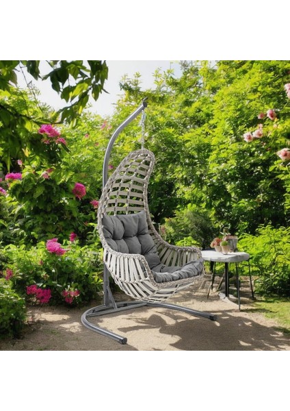 Datça Tekli Rattan Bahçe Balkon Salıncağı Cappuccino fiyatları