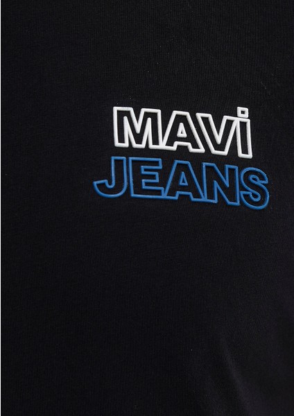 Mavi Jeans Baskılı Siyah Tişört 066841-900